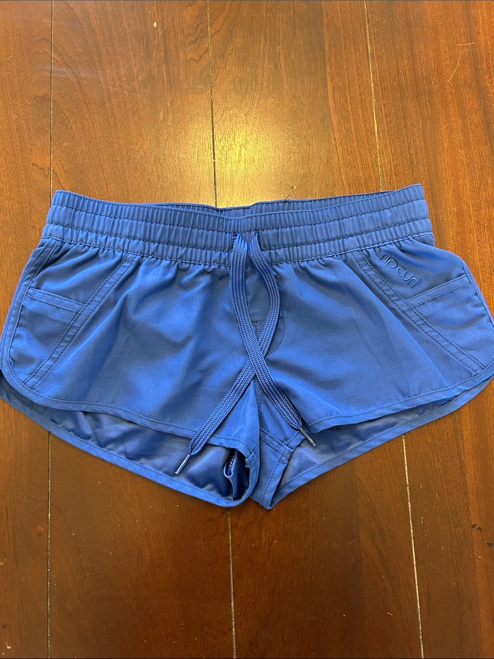 Rip Curl Royal Blue Women's Athletic Shorts with Drawstring